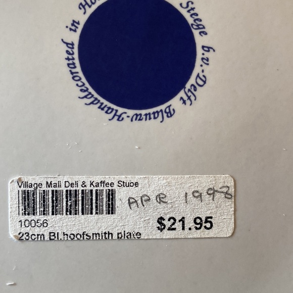 Delft of Holland Plate of Ferrier Vintage Collectors Exc Shape - Picture 5 of 6